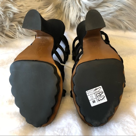 👠BN - M.A.R.N.I. - INCREDIBLE STEAL! Authentic Black Satin Heels - 37 - Picture 5 of 13